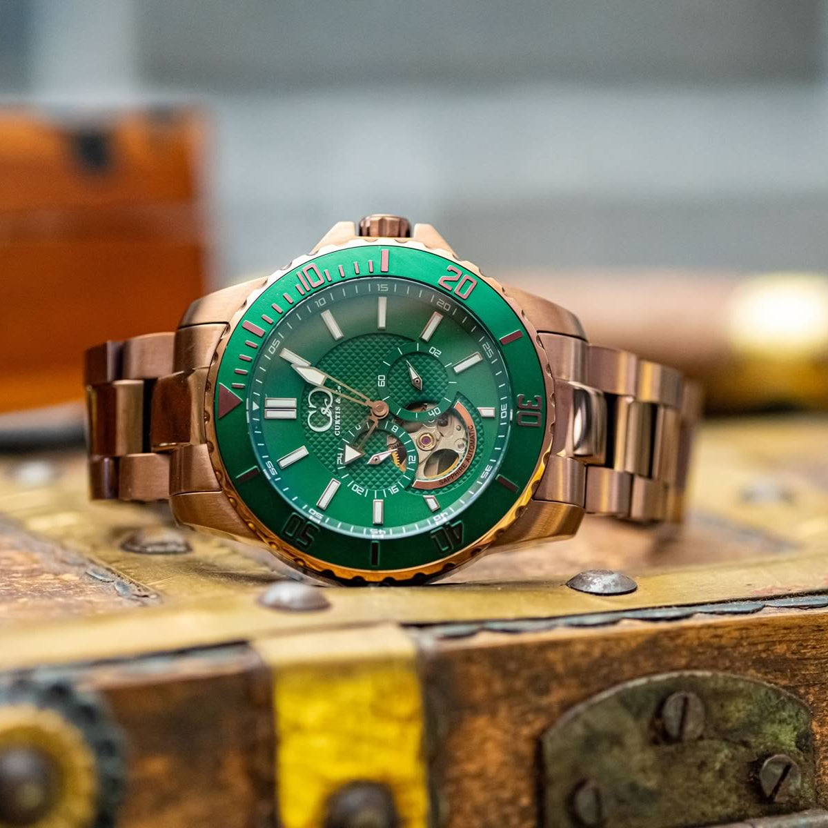 Big Time ROYALE Brown Green Dial Automatic 45MM