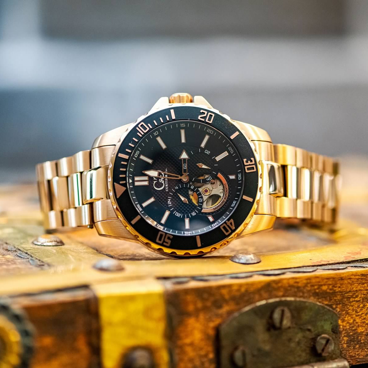 Big Time ROYALE Rose Gold Black Dial Automatic 45MM