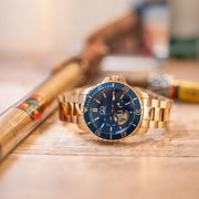 Big Time ROYALE Rose Gold Blue Dial Automatic 45MM