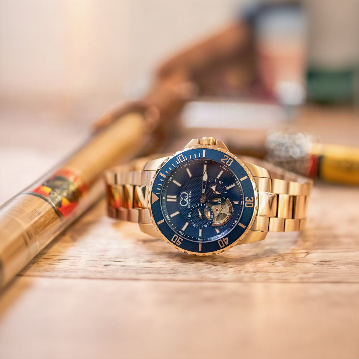 Big Time ROYALE Rose Gold Blue Dial Automatic 45MM