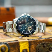 Big Time ROYALE Silver Black Dial Automatic 45MM