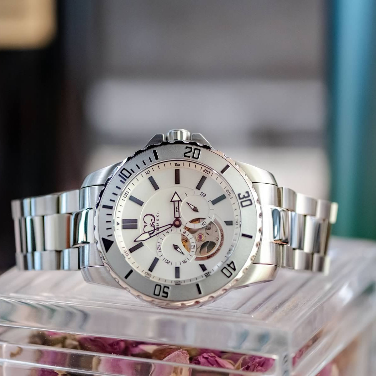 Big Time ROYALE Silver Case White Dial Automatic 45MM