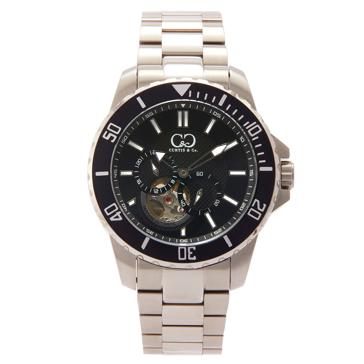 Big Time ROYALE Silver Black Dial Automatic 45MM