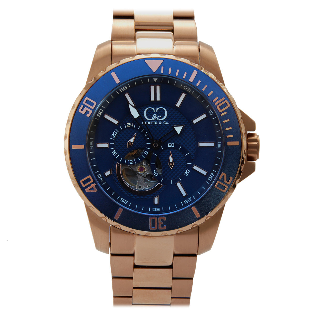 Big Time ROYALE Rose Gold Blue Dial Automatic 45MM
