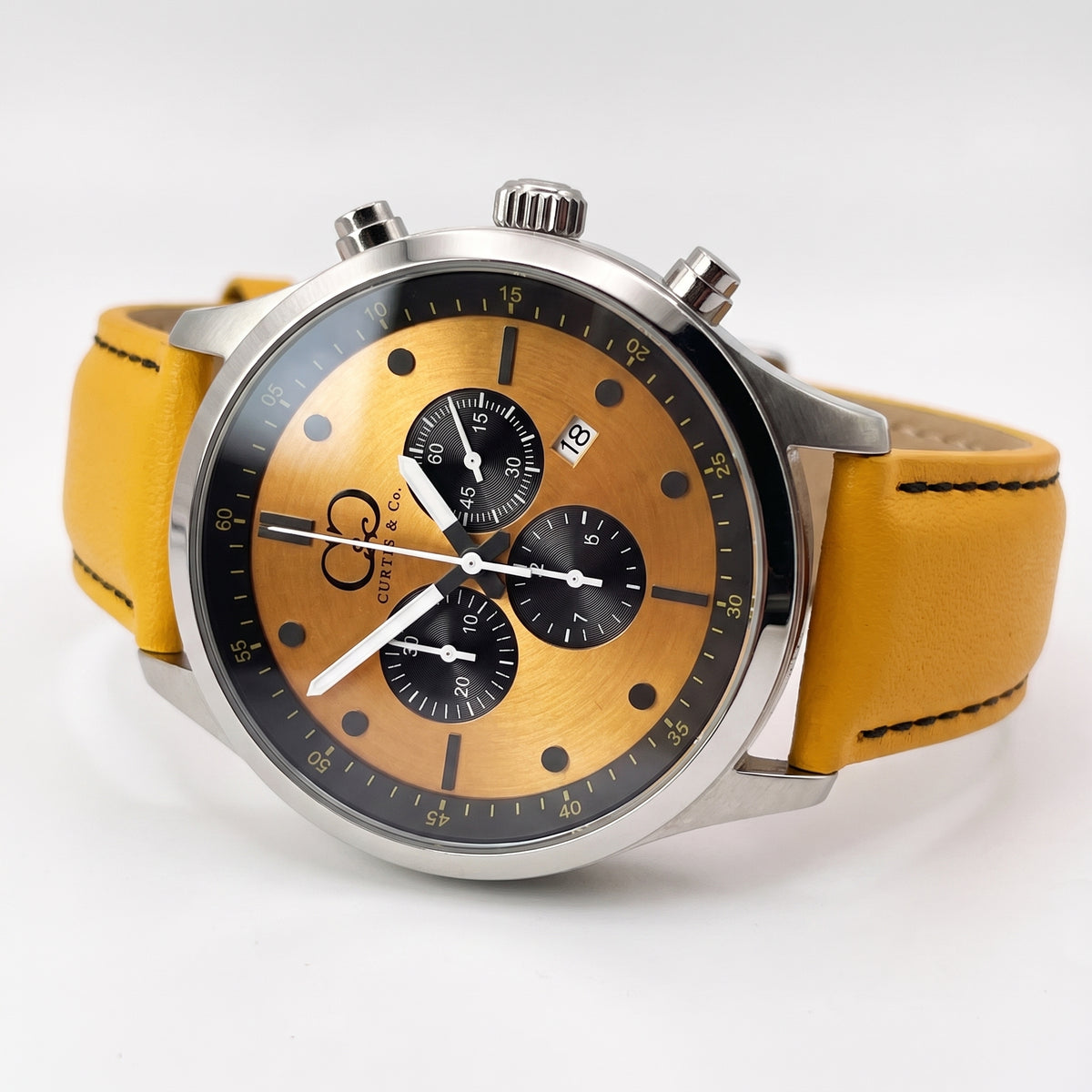 Big Time PULSE Flare Yellow Chronograph 45MM