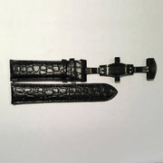 Big Time PASSPORT Crocodile Pattern Leather Deployment Strap 24MM