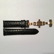 Big Time PASSPORT Crocodile Pattern Leather Deployment Strap 24MM