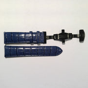 Big Time PASSPORT Crocodile Pattern Leather Deployment Strap 24MM