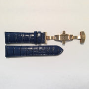 Big Time PASSPORT Crocodile Pattern Leather Deployment Strap 24MM