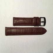 Crocodile Pattern Leather Watch Strap 24MM