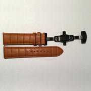 Big Time PASSPORT Crocodile Pattern Leather Deployment Strap 24MM