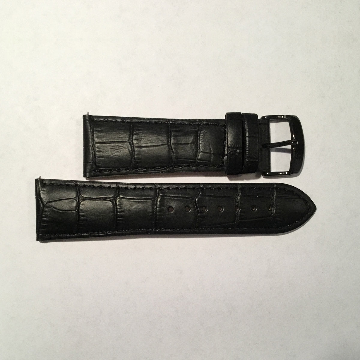 Crocodile Pattern Leather Watch Strap 26MM