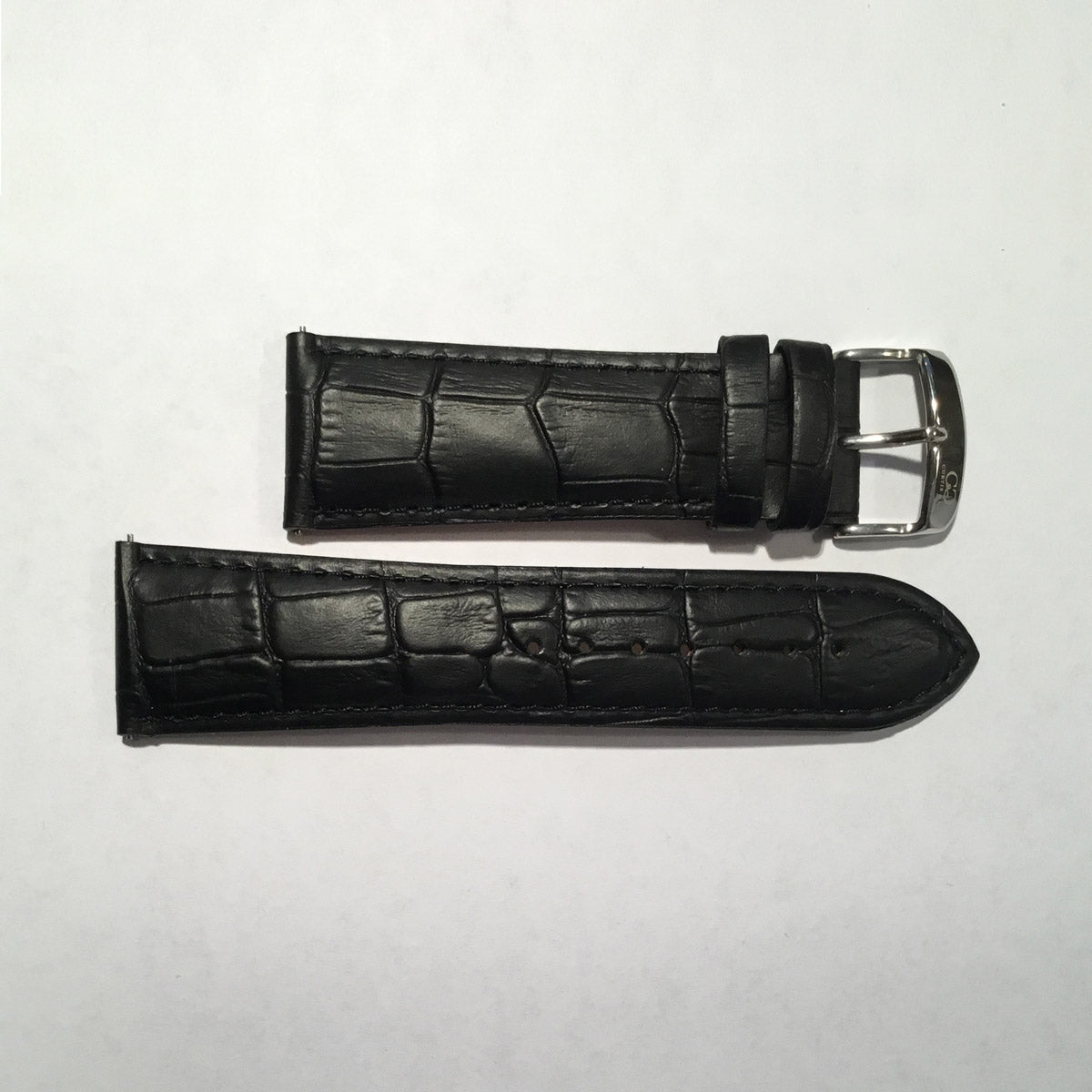 Crocodile Pattern Leather Watch Strap 26MM