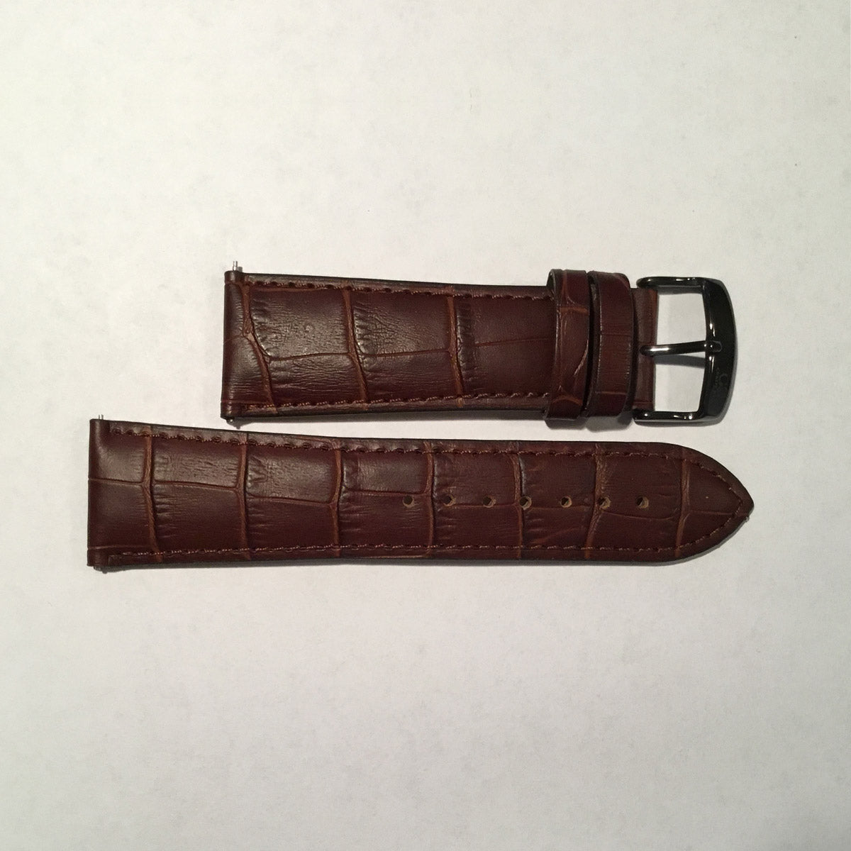 Crocodile Pattern Leather Watch Strap 26MM