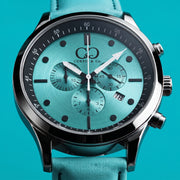Big Time PULSE Aqua Turquoise Chronograph 45MM