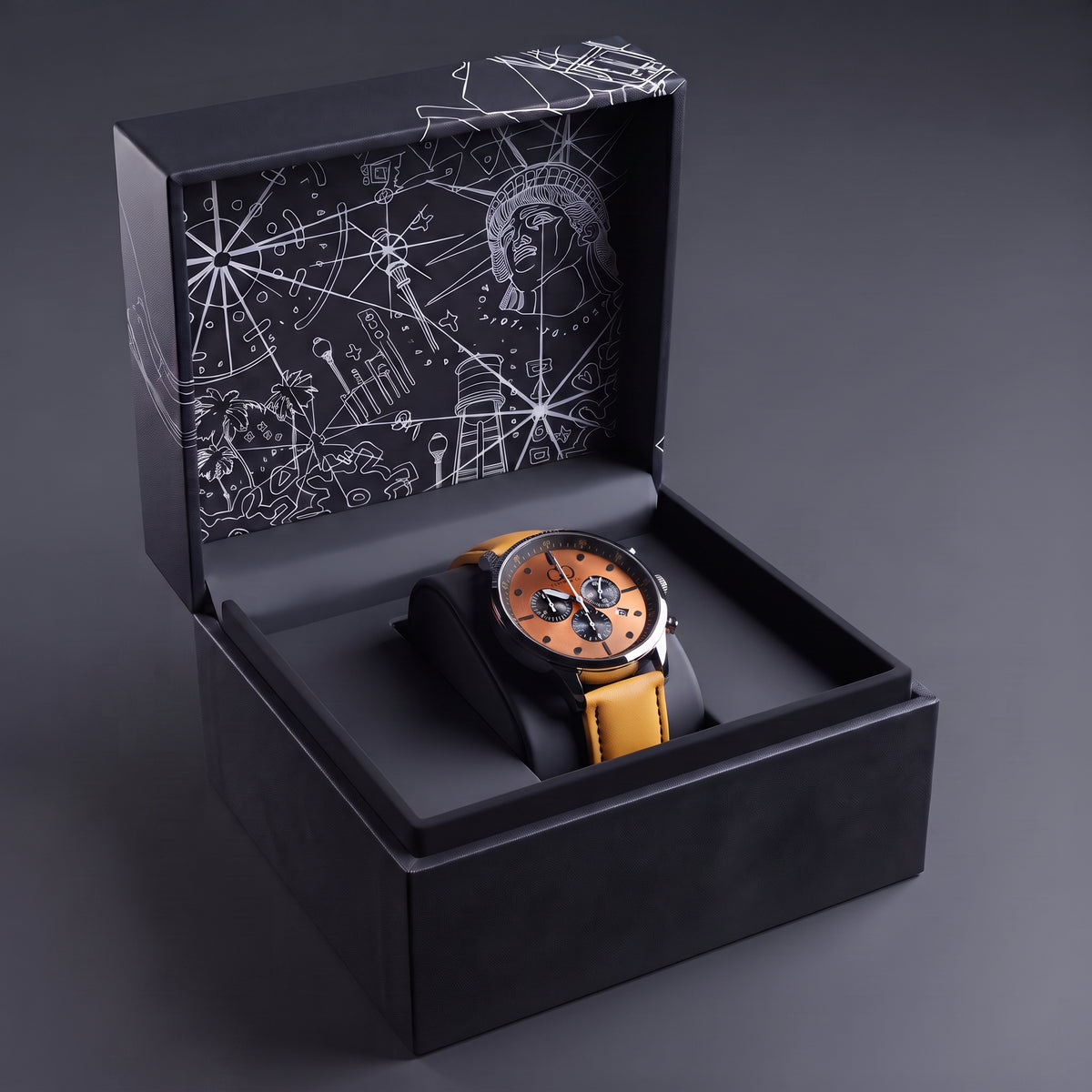 Big Time PULSE Flare Yellow Chronograph 45MM