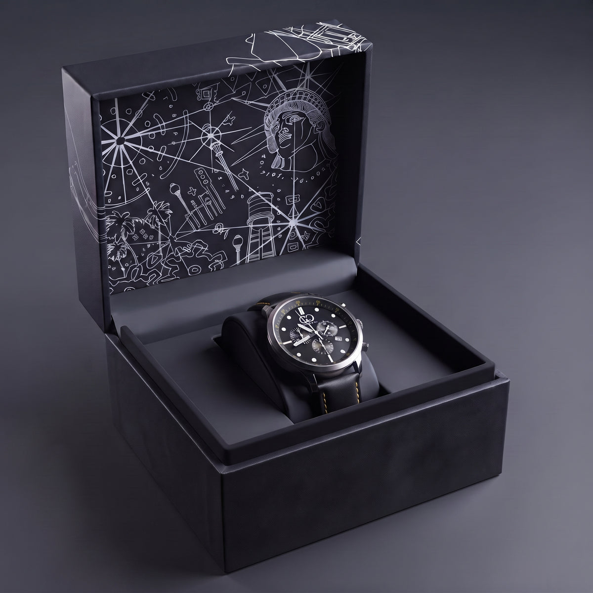Big Time PULSE Noir Black Chronograph 45MM