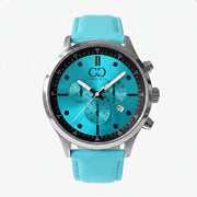 Big Time PULSE Aqua Turquoise Chronograph 45MM