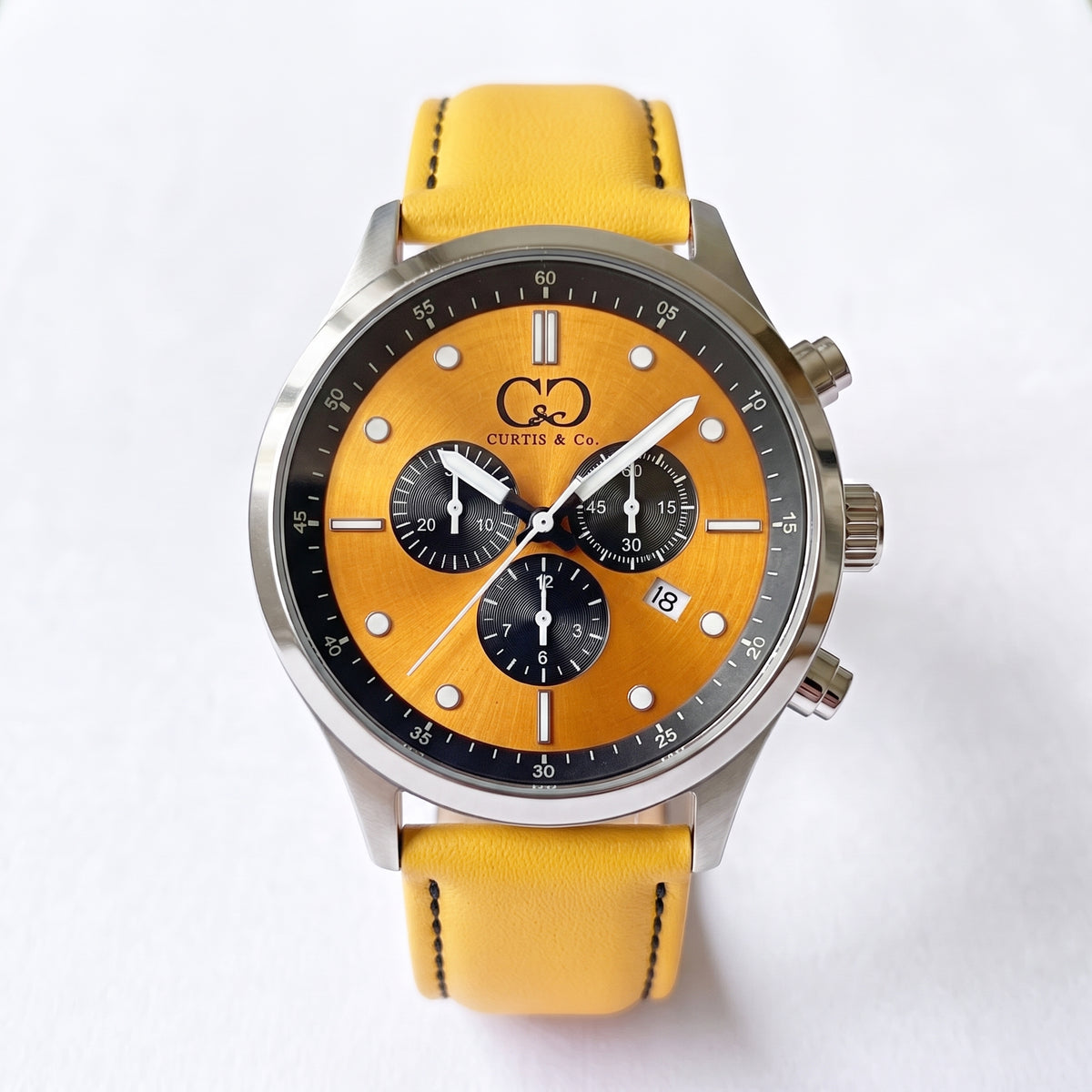 Big Time PULSE Flare Yellow Chronograph 45MM