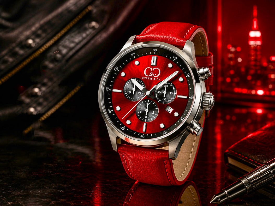 Big Time PULSE Crimson watch styled for magnetic confidence