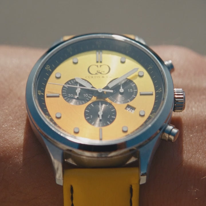 Big Time PULSE Flare Yellow Chronograph 45MM