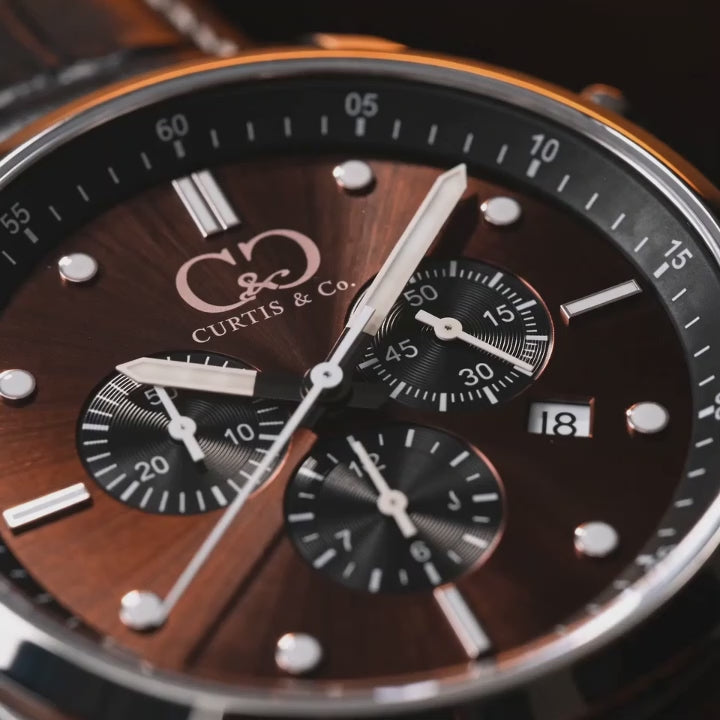 Big Time PULSE Espresso Brown Chronograph 45MM