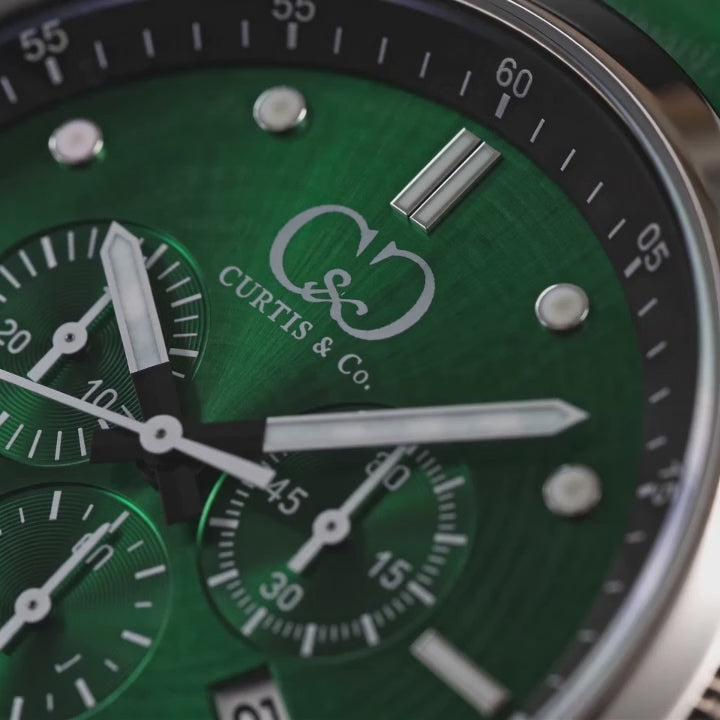 Big Time PULSE Hunter Green Chronograph 45MM