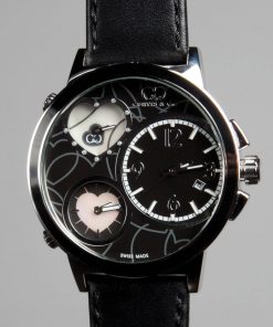 BIG TIME LOVE (50mm) BLACK DIAL / STAINLESS STEEL CASE