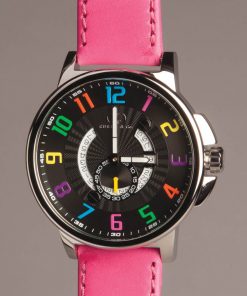 BIG TIME COOL (54mm) BLACK DIAL / COLOR NUMBERS / STAINLESS STEEL CASE