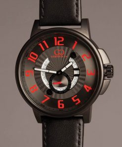BIG TIME COOL (54mm) GUN METAL DIAL / RED NUMBERS / GUN METAL CASE