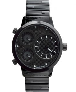 BIG TIME WORLD (50mm) BLACK CARBON FIBER DIAL / BLACK CASE
