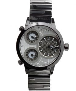 BIG TIME WORLD (50mm) WHITE DIAL / BLACK CASE