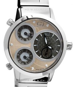 BIG TIME WORLD (57mm) ROSE GOLD DIAL / STAINLESS STEEL CASE