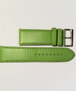 Classic Green Leather 26mm Strap with Stainless Steel Buckle