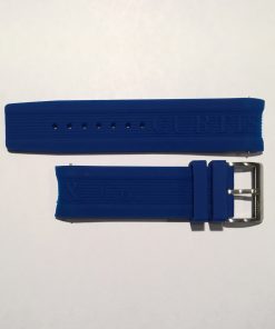 For Big Time PASSPORT only - Blue Silicone 24mm Strap with Stainless Steel Buckle