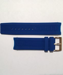 For Big Time PASSPORT only - Blue Silicone 24mm Strap with Rose Gold Buckle