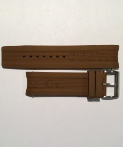 For Big Time PASSPORT only - Brown Silicone 24mm Strap with Stainless Steel Buckle